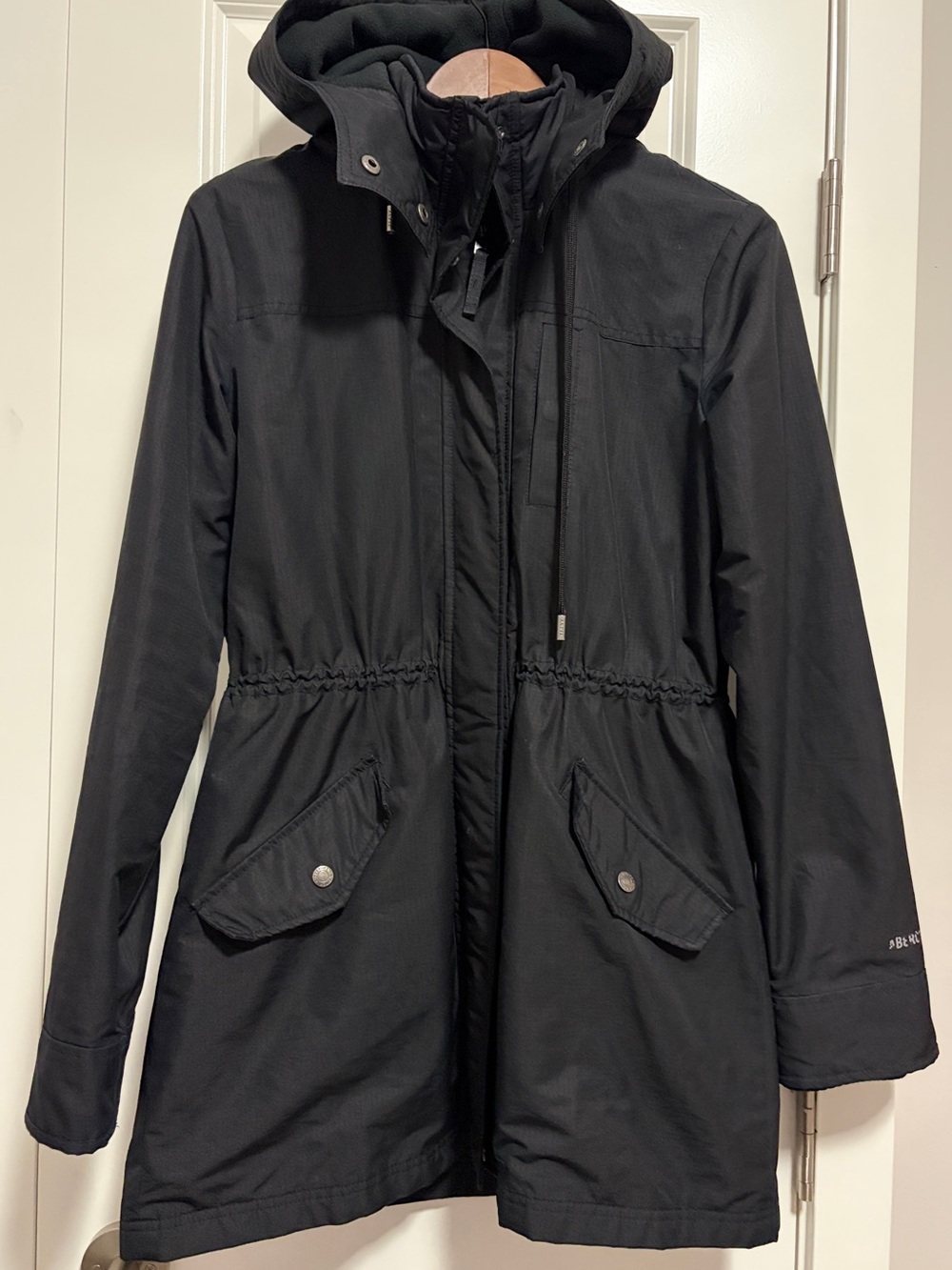 Abercrombie Women’s Black Hooded All seasons Jacket- Weatherproof